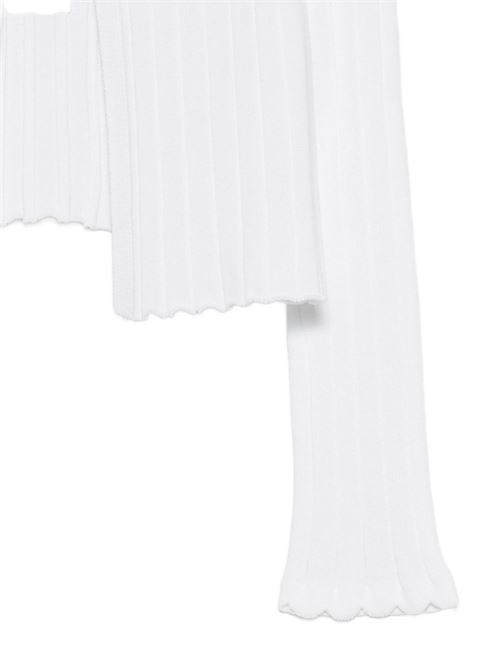 Cardigan bambina Twinset bianco in maglia TWINSET Kids | 261GB301100526